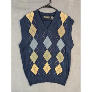 Townsley Vest Mens XL Blue Style Acrylic Sweater Vintage